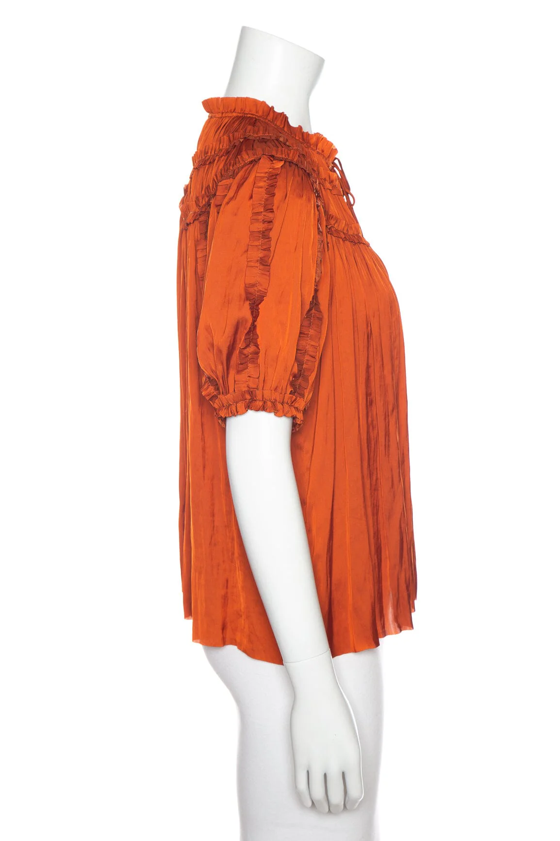 Ulla Johnson Burnt Orange Blouse SZ 2 - Image 2