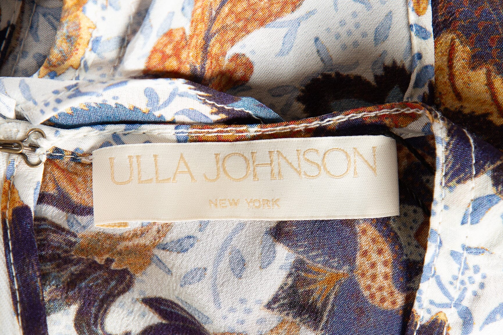 Ulla Johnson Multi Floral Midi Dress SZ 6 - Image 4