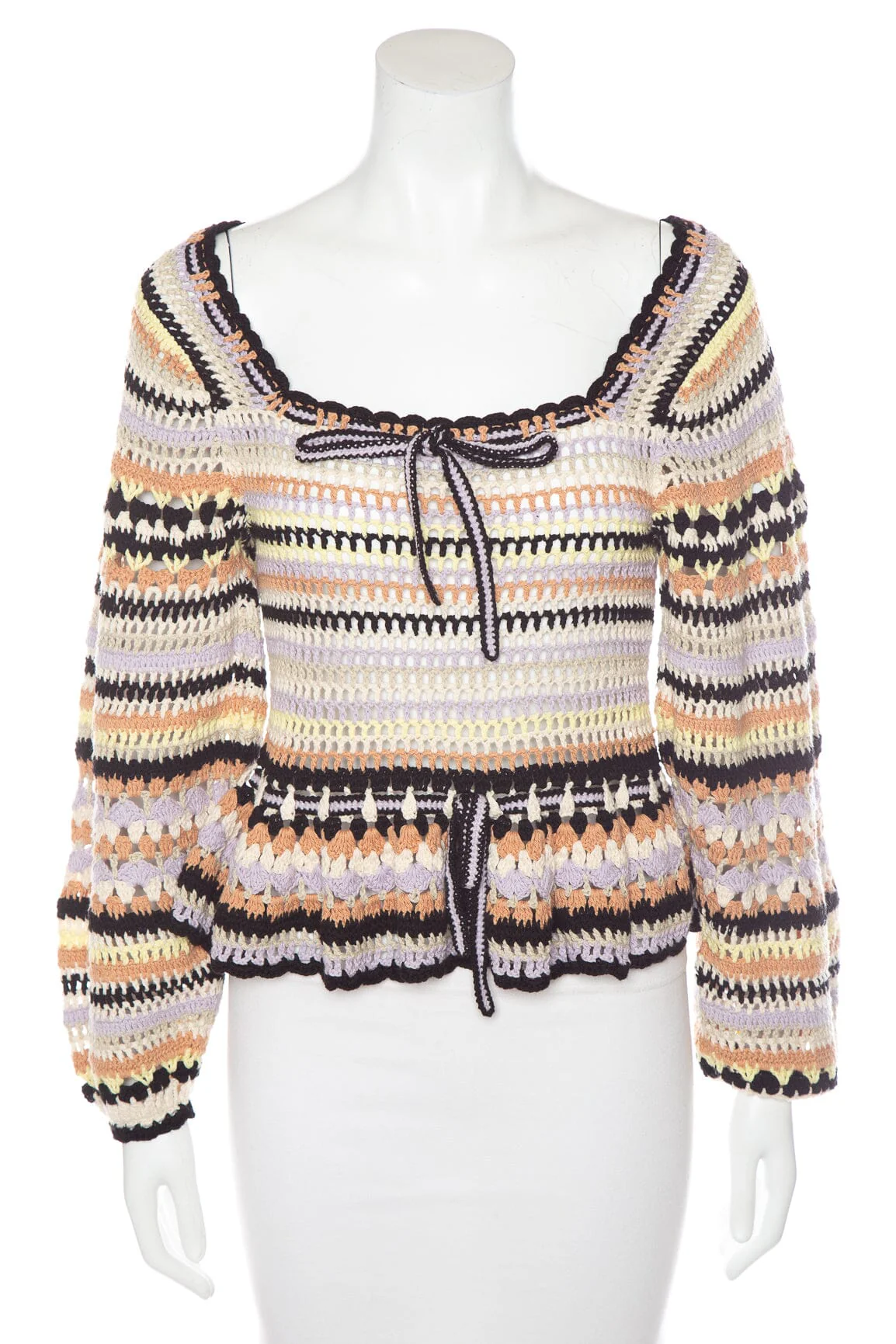 Ulla Johnson Multi Stripe Knit Sweater SZ M