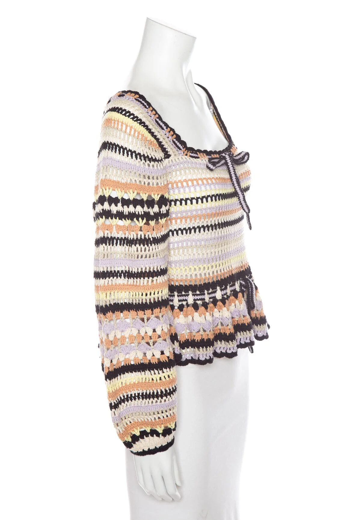 Ulla Johnson Multi Stripe Knit Sweater SZ M - Image 2