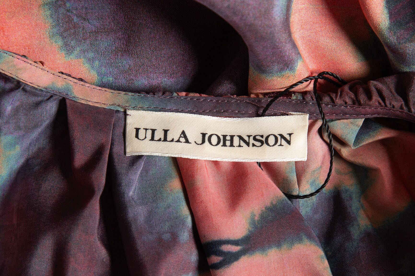 Ulla Johnson Pink and Purple Tie-Dye Ruffle Mini Dress SZ 4 - Image 4