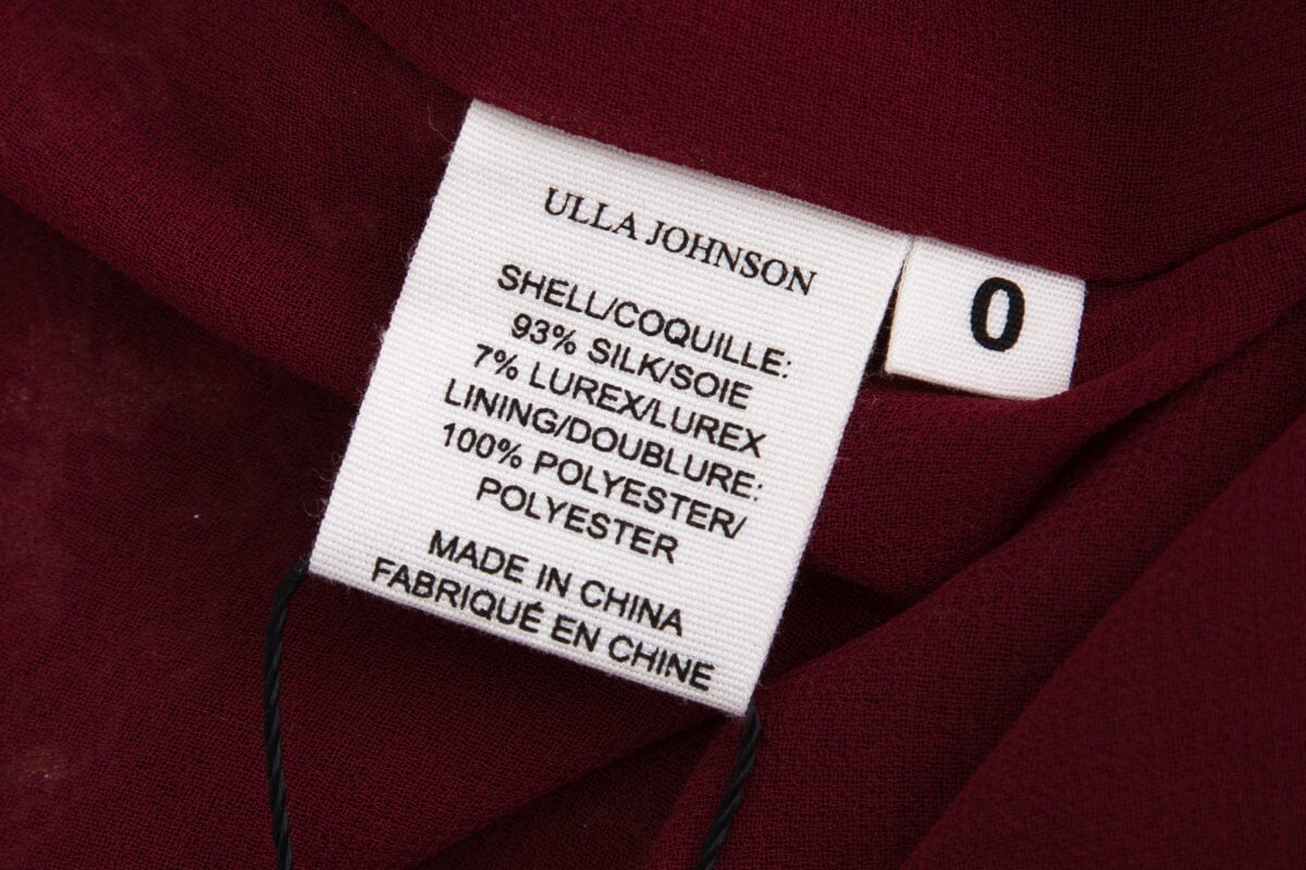 Ulla Johnson Purple Printed Ruffle Dress SZ 0 - Image 4