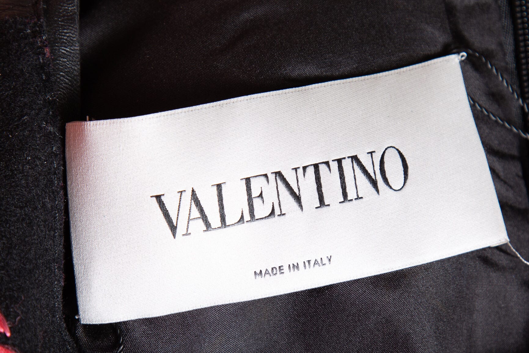 Valentino Black Multi Floral Embroidered Wool Mini Dress SZ 6 - Image 4