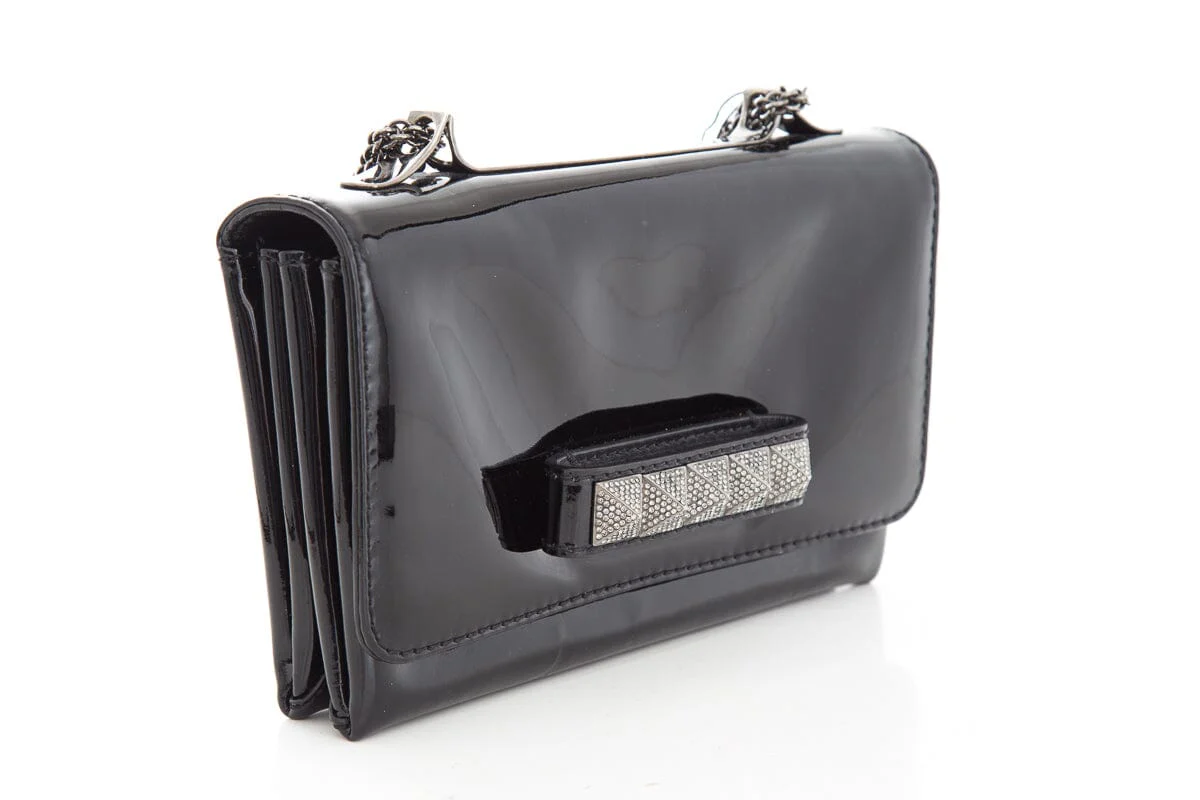 Valentino Black Patent Va Va Voom Handbag - Image 3