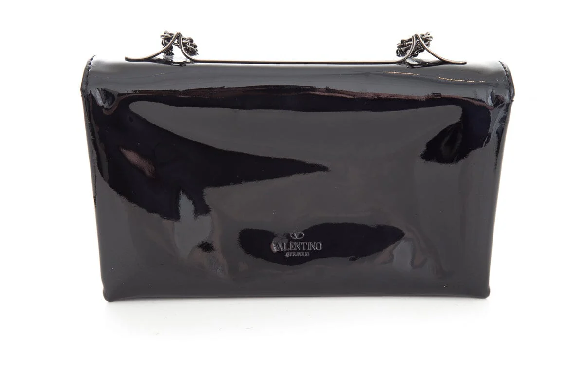 Valentino Black Patent Va Va Voom Handbag - Image 4