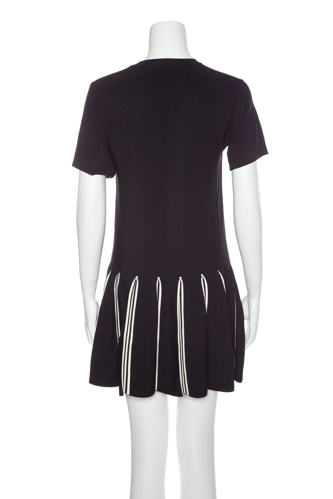 Valentino Black Short Sleeve Knit Dress SZ XS - Image 3