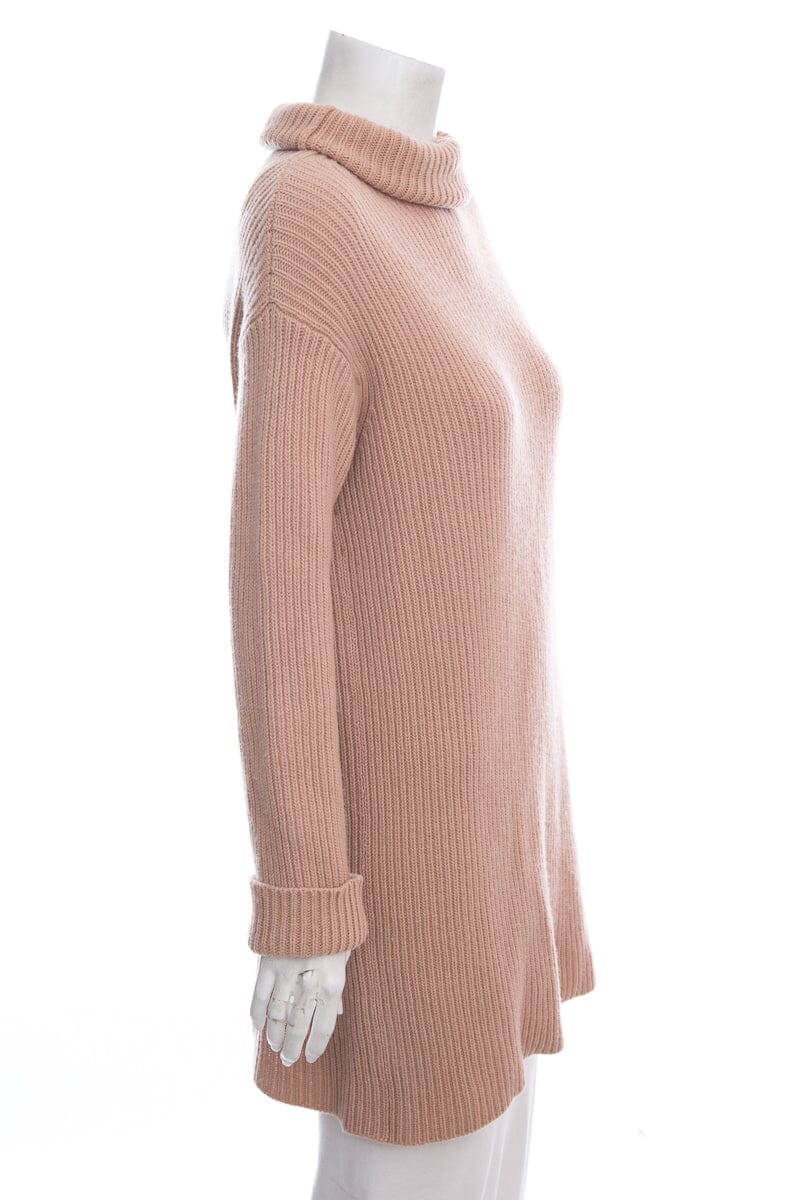Valentino Dark Beige Turtleneck Long Sweater SZ M - Image 3