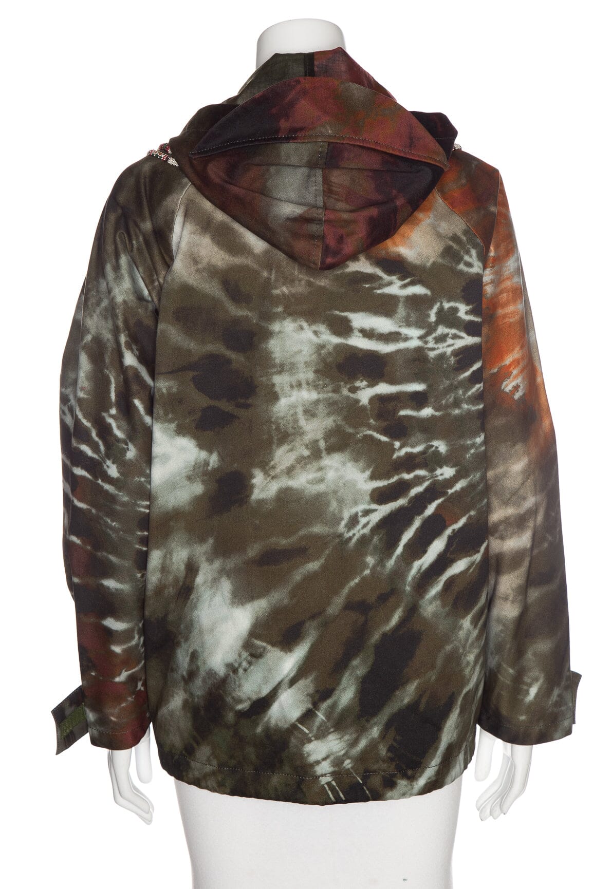 Valentino Green Tie-Dye Beaded Trim Jacket SZ 4 - Image 3