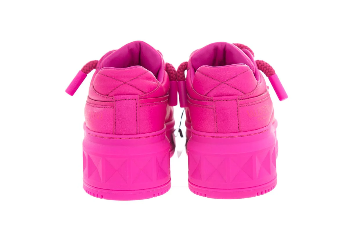 Valentino Pink Sneakers SZ 36.5 - Image 4