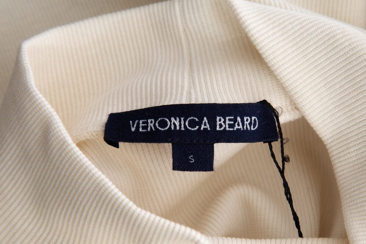 Veronica Beard Cream & Navy Dress SZ S - Image 5