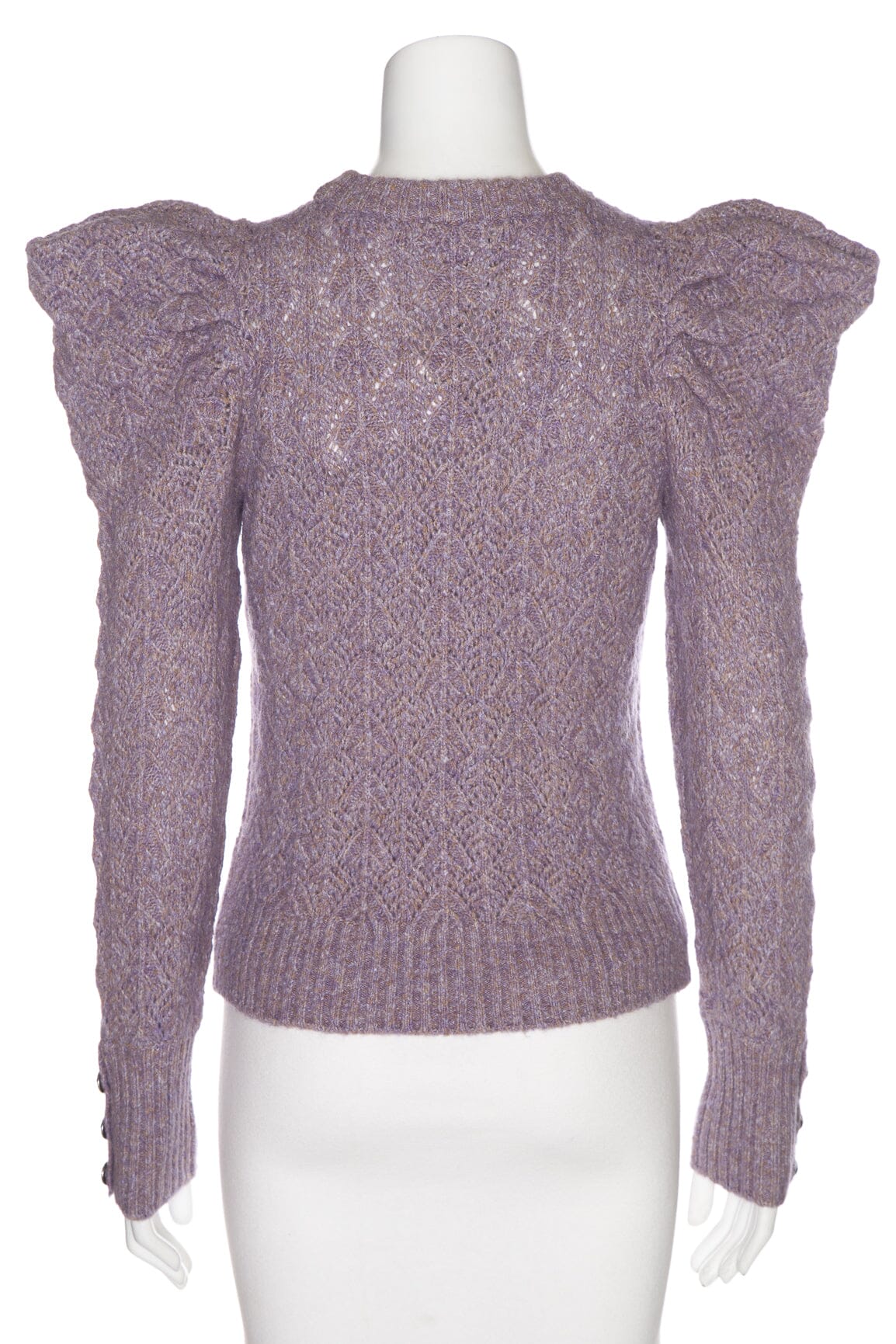 Veronica Beard Light Purple Knit Puff Sleeve Sweater SZ XS NWT - Image 3