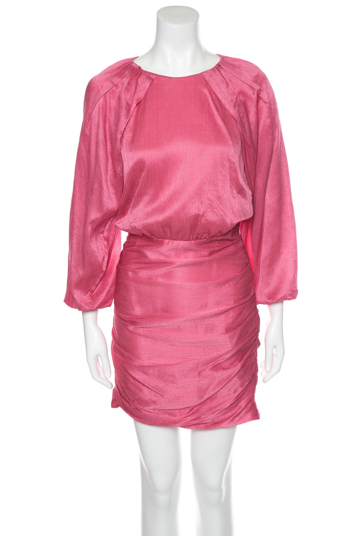 Veronica Beard Pink Puff Sleeve Fitted Dress SZ 2
