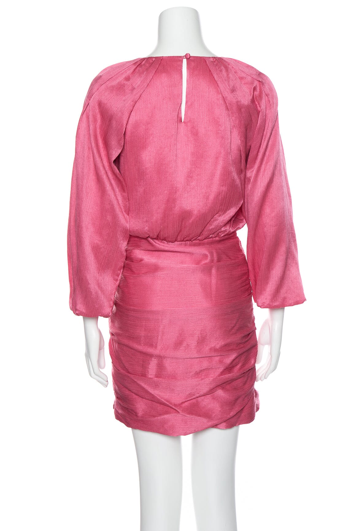 Veronica Beard Pink Puff Sleeve Fitted Dress SZ 2 - Image 3