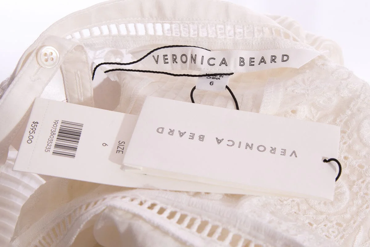 Veronica Beard White Dress SZ 6 NWT - Image 4