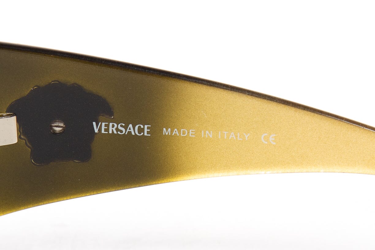 Versace Black and Brown Ombre Sunglasses - Image 6