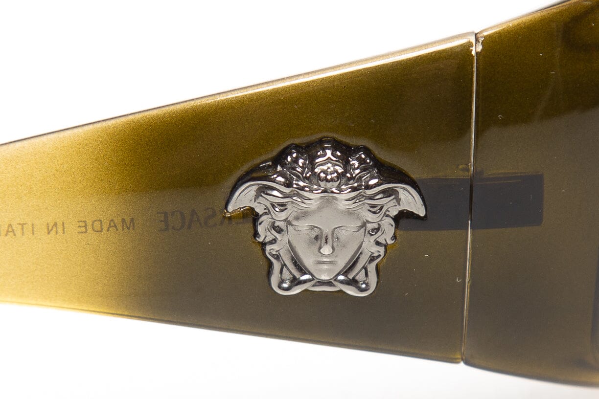 Versace Black and Brown Ombre Sunglasses - Image 8