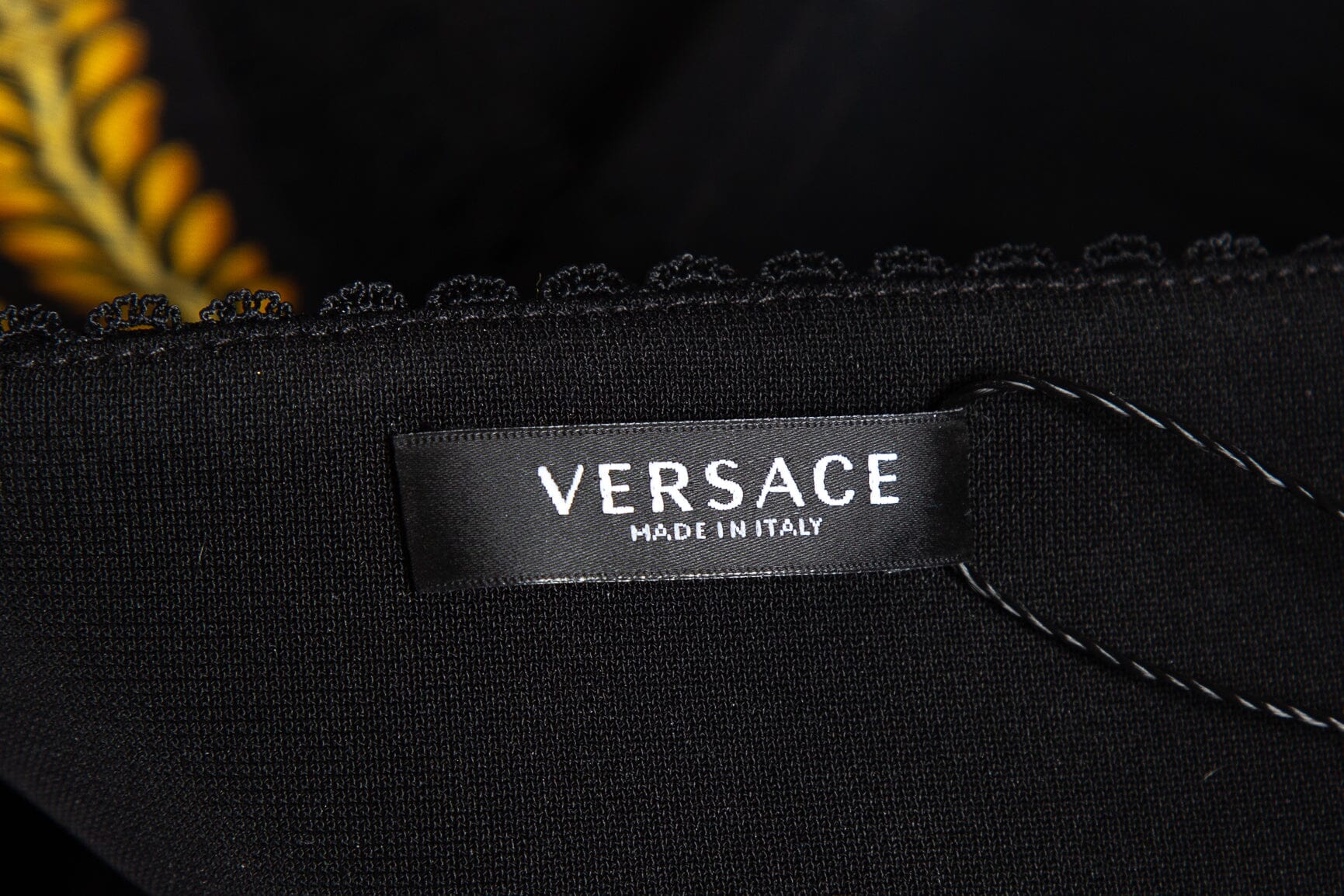 Versace Black and Gold Barocco Print Pleated Skirt/ Top Set SZ 2 - Image 4