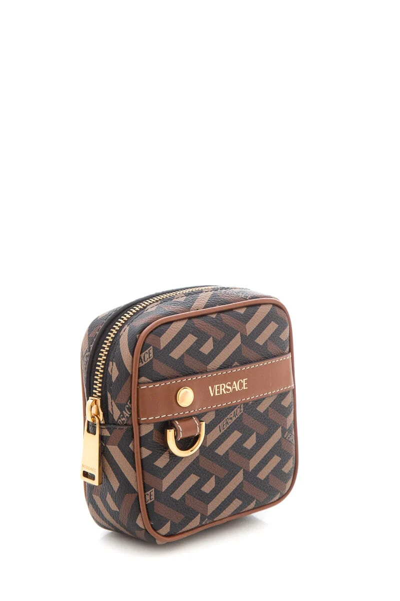 Versace Brown La Greca Monogram Wallet - Image 2