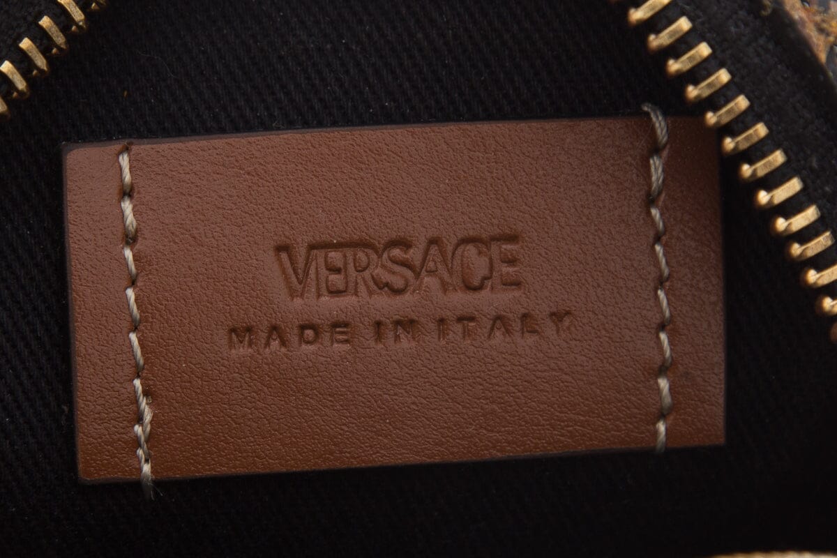 Versace Brown La Greca Monogram Wallet - Image 7