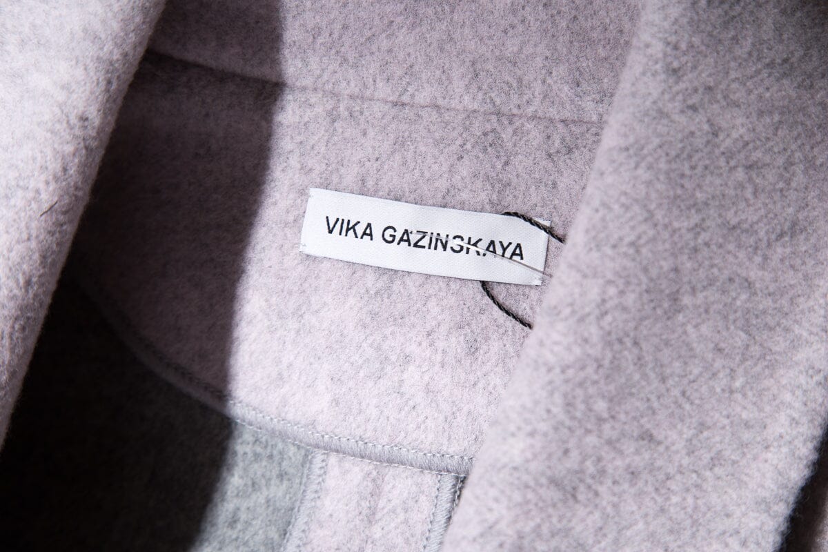 Vika Gazinskaya Lilac Grey Oversize Coat SZ 40 NWT - Image 5