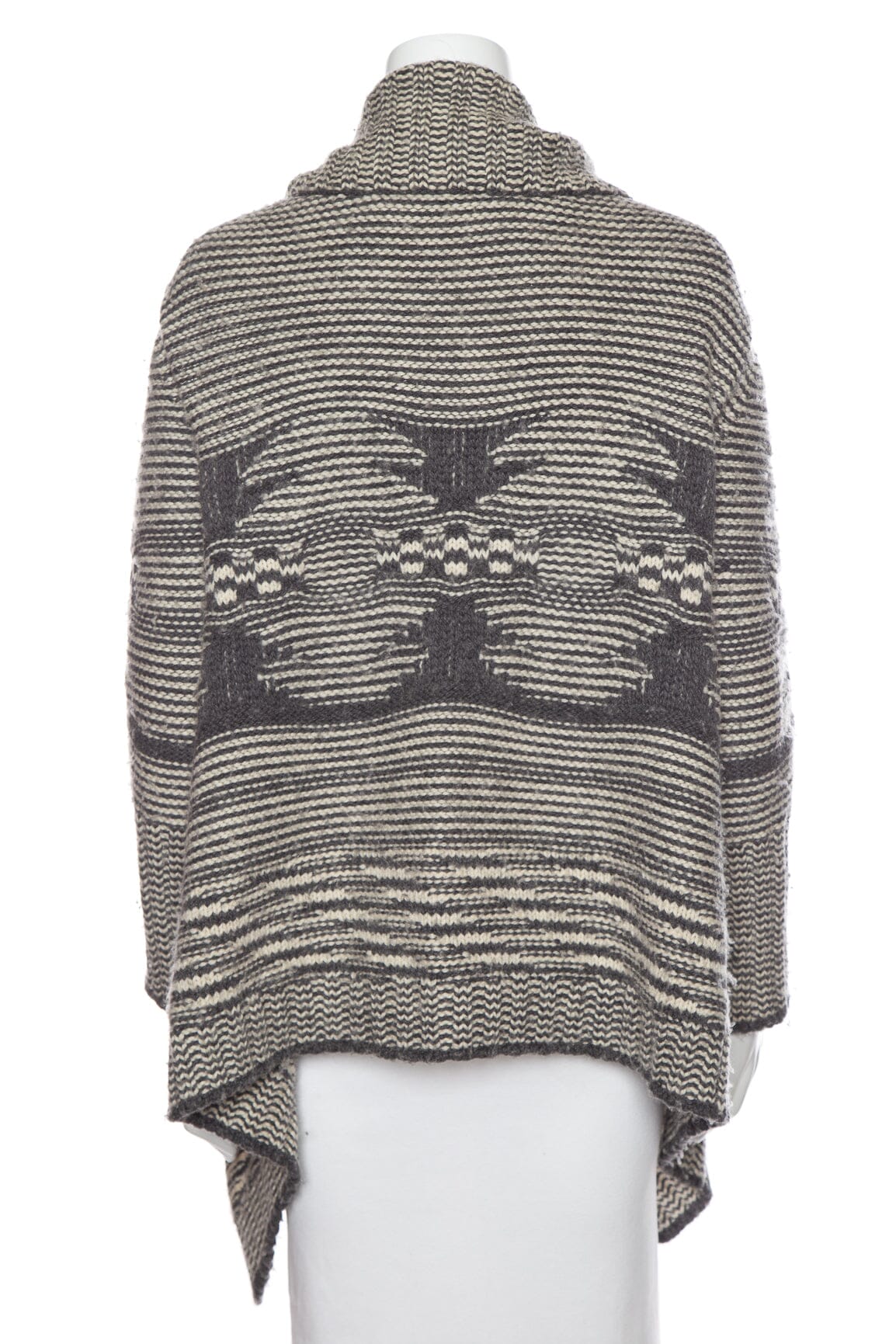 Yigal Azrouel Gray and Multi Open Cardigan SZ M - Image 3