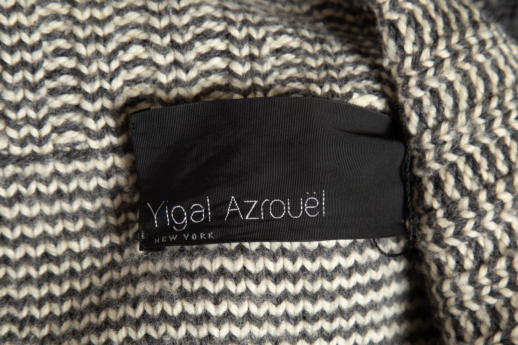 Yigal Azrouel Gray and Multi Open Cardigan SZ M - Image 4