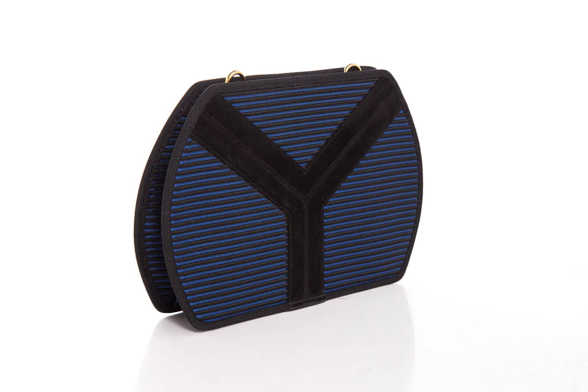 YSL Navy & Black Handbag - Image 3