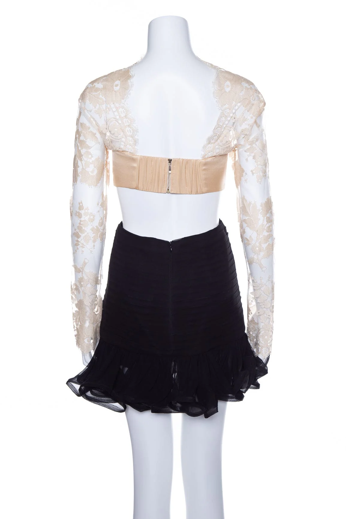 Zimmermann Beige and Black Mini Dress SZ 0 NWT - Image 3